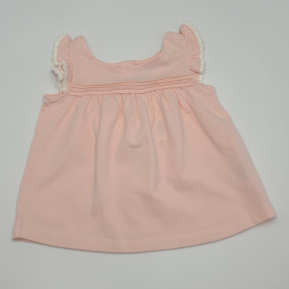 NEW Janie and Jack pink pintuck ruffle sleeve top size 2T - Picture 1 of 5